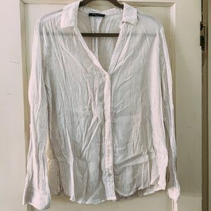 White Button Down Blouse